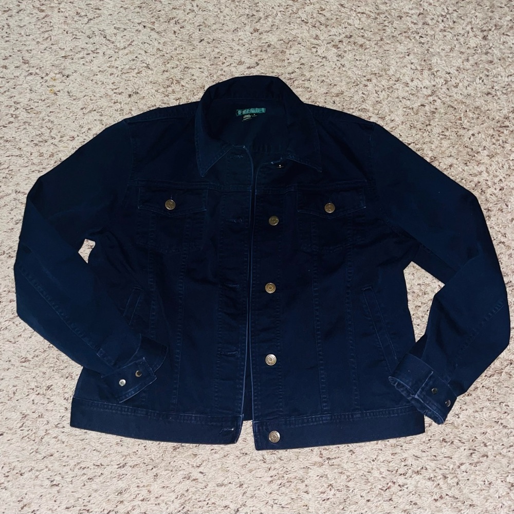 Ralph Lauren Dark Blue Denim Jacket- Size Large